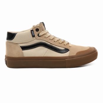 Férfi Vans Ty Morrow Style 112 Mid Pro Magasszárú Cipő VA3548297 Macadamia/Gum